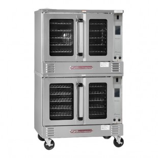 Southbend PCG100S/TD-PRO Platinum Pro Series 5-Shelf Double Deck Full Size Standard Liquid Propane Convection Oven with Touchscreen Controls and Temperature Probes - 100,000 BTU