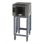 Cadco Bakerlux Station BLS-4HTD-2 Double Stacked 4-Shelf Half Size Heavy-Duty Digital Countertop Convection Ovens with Touch Control Panels and Stand - 208-240V Cadco Bakerlux Station BLS-4HTD-2 Double Stacked 4-Shelf Half Size Heavy-Duty Digital Countertop Convection Ovens with Touch Control Panels and Stand - 208-240V