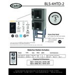 Cadco Bakerlux Station BLS-4HTD-2 Double Stacked 4-Shelf Half Size Heavy-Duty Digital Countertop Convection Ovens with Touch Control Panels and Stand - 208-240V Cadco Bakerlux Station BLS-4HTD-2 Double Stacked 4-Shelf Half Size Heavy-Duty Digital Countertop Convection Ovens with Touch Control Panels and Stand - 208-240V
