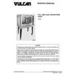 Vulcan VC55GD Natural Gas Double Deck Full Size Convection Oven - 100,000 BTU Vulcan VC55GD Natural Gas Double Deck Full Size Convection Oven - 100,000 BTU