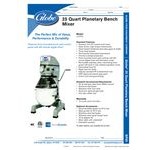 Globe SP25 25 Qt. Planetary Stand Mixer with Guard & Standard Accessories - 120V, 3/4 hp Globe SP25 25 Qt. Planetary Stand Mixer with Guard & Standard Accessories - 120V, 3/4 hp