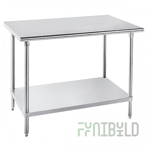 Advance Tabco MSLAG-366-X 16 Gauge Stainless Steel Work Table with Undershelf - 36