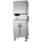 Hoshizaki DCM-500BAH-OS Opti-Serve Hands-Free Cubelet Ice Maker and Water Dispenser with Floor Stand - 618 lb. Per Day, 40 lb. Storage