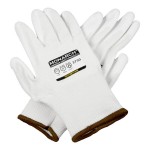 Cordova Monarch White Engineered Fiber Cut Resistant Gloves with White Polyurethane Palm Coating - Extra Large
