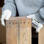 Cordova Monarch White Engineered Fiber Cut Resistant Gloves with White Polyurethane Palm Coating - Extra Large