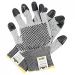 Cordova Monarch White Engineered Fiber Cut Resistant Gloves with White Polyurethane Palm Coating - Extra Large