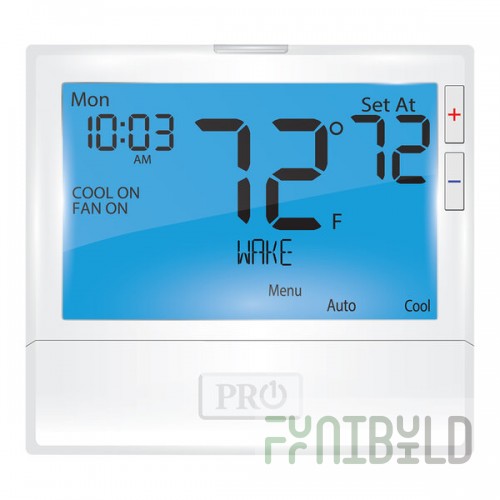 Pro1 800 Family Programmable Heat Only / Cool Only Digital Thermostat T805 - 24V