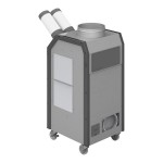 Airrex 2 Ton Portable Air-Cooled Air Conditioner HSC-24R - 23,500 BTU, 220V, 1 Phase