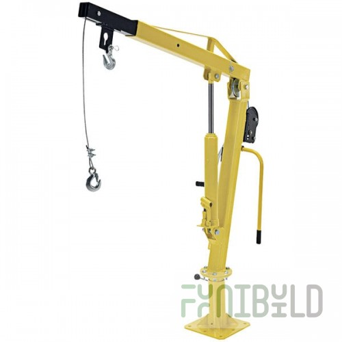 Vestil Steel Winch Truck Jib Crane with 360 Degree Swivel and 54
