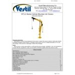 Vestil Steel Winch Truck Jib Crane with 360 Degree Swivel and 54