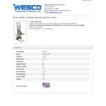 Wesco Industrial Products 400 lb. 2 Wheel Aluminum Hydraulic Pedalift with 22