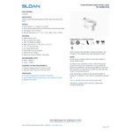 Sloan 2172309 Elongated Floor-Mounted Junior Toilet with SloanTec Glaze - 1.1 to 1.6 GPF Sloan 2172309 Elongated Floor-Mounted Junior Toilet with SloanTec Glaze - 1.1 to 1.6 GPF
