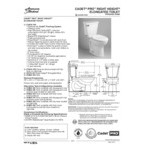 American Standard Cadet PRO Right Height 4188A105.020 White Vitreous China Toilet Tank with Lid, 12