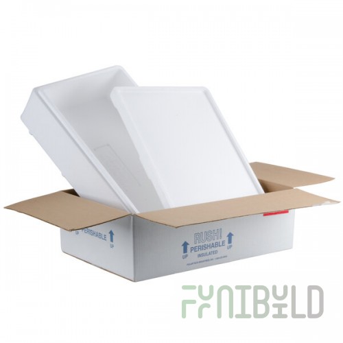 Polar Tech Thermo Chill Overnite Insulated Food Pan Shipping Box with Foam Container ON69C 23