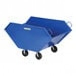 Vestil CHIP-26.7 26.7 Cu. Ft. Blue Steel Chip and Waste Truck with 8 Vestil CHIP-26.7 26.7 Cu. Ft. Blue Steel Chip and Waste Truck with 8
