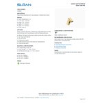 Sloan 3346083 Polished Brass Deck Mount Sensor Foam Soap Dispenser