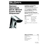 Sloan 3346083 Polished Brass Deck Mount Sensor Foam Soap Dispenser