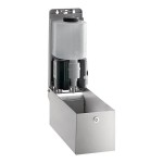 Bobrick B-2013 800 mL Stainless Steel Automatic Hands-Free Foaming Hand / Dish Soap Dispenser