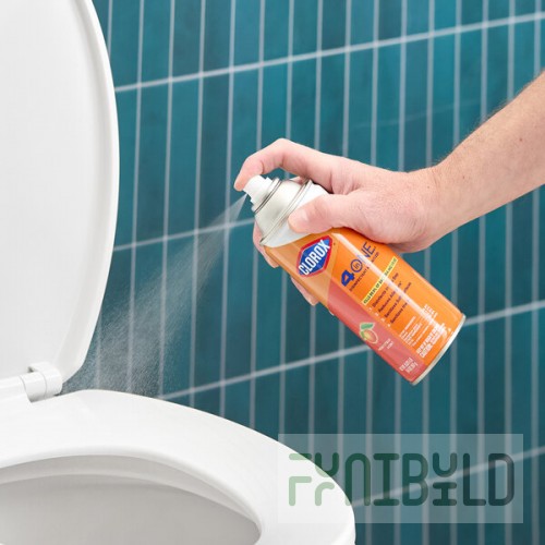 CloroxPro Clorox 4 in One CLO31043CT 14 oz. Fresh Citrus Scent Disinfectant and Sanitizer Spray - 12/Case