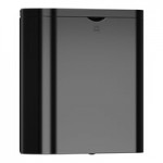 Bradley Elvari 2B1-113600-BB Surface-Mounted Black Stainless Steel C-Fold / Multifold Paper Towel Dispenser with Large Capacity