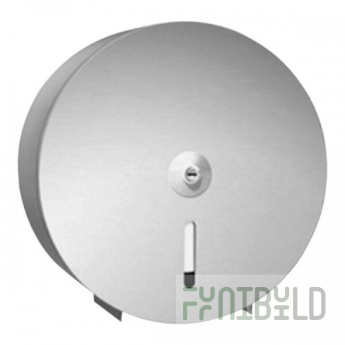 American Specialties, Inc. 10-0046 Stainless Steel Surface-Mounted Single Roll Jumbo Toilet Tissue Dispenser