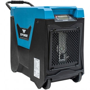 XPOWER XD-85L2-Blue 145 Pint Commercial Dehumidifier with Automatic Purge Pump, Drainage Hose, Handle, and Wheels XPOWER XD-85L2-Blue 145 Pint Commercial Dehumidifier with Automatic Purge Pump, Drainage Hose, Handle, and Wheels