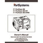 AlorAir Purisystems PuriCare S2 Black Commercial Portable 2-Stage HEPA Filtration Air Scrubber - 115V