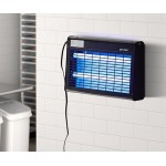 Lavex Zap N Trap Black Indoor Insect Light Trap with 2 Glue Boards and 1,500 sq. ft. Coverage - 120V, 30W