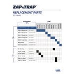 Lavex Zap N Trap Black Indoor Insect Light Trap with 2 Glue Boards and 1,500 sq. ft. Coverage - 120V, 30W