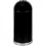 Witt Industries 415DTBL-R 15 Gallon Blue Steel Round Indoor Decorative Recycling Bin with Open Dome Lid Witt Industries 415DTBL-R 15 Gallon Blue Steel Round Indoor Decorative Recycling Bin with Open Dome Lid