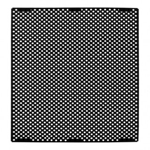 Rubbermaid® 2182610 Black Gloss Steel Medium Perforated Decorative Panel for FG39700 and 2182672 - 4/Case