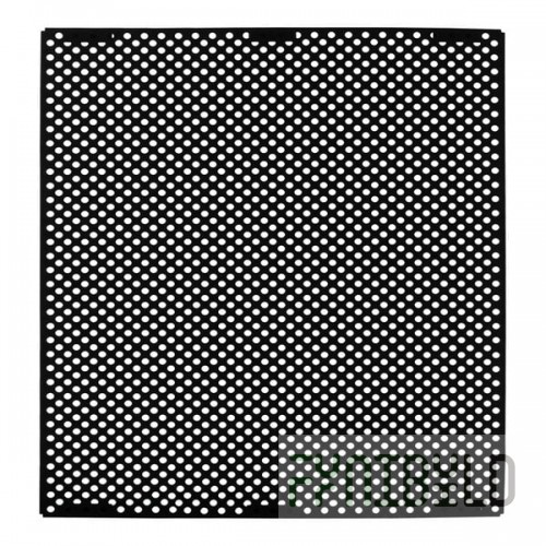 Rubbermaid® 2182610 Black Gloss Steel Medium Perforated Decorative Panel for FG39700 and 2182672 - 4/Case