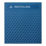 Rubbermaid® 2182610 Black Gloss Steel Medium Perforated Decorative Panel for FG39700 and 2182672 - 4/Case