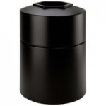 Commercial Zone 73300299 PolyTec 42 Gallon Square Beige Trash Can and Ashtray Dome Lid Set