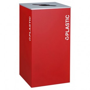 Ex-Cell Kaiser RC-KD36-PL RBX Kaleidoscope XL Series Ruby Texture Square 36 Gallon Customizable Plastic Receptacle Ex-Cell Kaiser RC-KD36-PL RBX Kaleidoscope XL Series Ruby Texture Square 36 Gallon Customizable Plastic Receptacle
