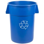 Carlisle 841044REC14 Bronco 44 Gallon Blue Round Recycling Trash Can Carlisle 841044REC14 Bronco 44 Gallon Blue Round Recycling Trash Can