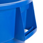Carlisle 841044REC14 Bronco 44 Gallon Blue Round Recycling Trash Can Carlisle 841044REC14 Bronco 44 Gallon Blue Round Recycling Trash Can