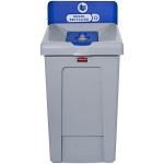 Rubbermaid® Slim Jim 2171557 33 Gallon Single-Stream Mixed Recycling Station with Lid