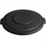 Carlisle 84103303 Bronco 32 Gallon Black Flat Round Trash Can Lid Carlisle 84103303 Bronco 32 Gallon Black Flat Round Trash Can Lid