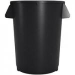 Carlisle 84103303 Bronco 32 Gallon Black Flat Round Trash Can Lid Carlisle 84103303 Bronco 32 Gallon Black Flat Round Trash Can Lid
