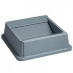 Rubbermaid® 6903569BKKIT Untouchable 92 Qt. / 23 Gallon Black Square Trash Can with Drop Shot Lid Rubbermaid® 6903569BKKIT Untouchable 92 Qt. / 23 Gallon Black Square Trash Can with Drop Shot Lid