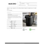 Advantage Supplies 44 Gallon Black Round Commercial Trash Can