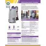 ProTeam GoFit® 6 107786 8.0 Ah 6 Qt. Cordless Backpack Vacuum with 107100 Xover Multi-Surface Telescoping Wand Kit ProTeam GoFit® 6 107786 8.0 Ah 6 Qt. Cordless Backpack Vacuum with 107100 Xover Multi-Surface Telescoping Wand Kit