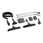 Sanitaire Transport SC580A 4 Qt. Cordless Brushless Backpack Vacuum with (2) 8 Ah Lithium Ion Batteries, 1 Dual-Port Charger, and HEPA Filtration - 400W