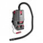 Sanitaire Transport SC580A 4 Qt. Cordless Brushless Backpack Vacuum with (2) 8 Ah Lithium Ion Batteries, 1 Dual-Port Charger, and HEPA Filtration - 400W