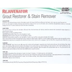 1 gallon / 128 oz. Rejuvenator Concentrated Grout Restorer & Stain Remover - 4/Case 1 gallon / 128 oz. Rejuvenator Concentrated Grout Restorer & Stain Remover - 4/Case