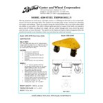 Bond 1500 lb. Steel Triangular Cup Dolly with Phenolic Resin Casters 4200 PH Bond 1500 lb. Steel Triangular Cup Dolly with Phenolic Resin Casters 4200 PH