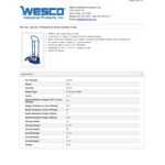 Wesco Industrial Products 250 lb. Single Cylinder Truck with (2) 8