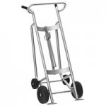 Valley Craft 1,000 lb. 2-Wheel Aluminum Drum Truck with Brakes and Solid Rubber Wheels F82050A2