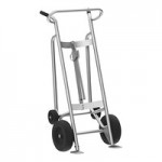 Valley Craft 1,000 lb. 2-Wheel Aluminum Drum Truck with Brakes and Solid Rubber Wheels F82050A2